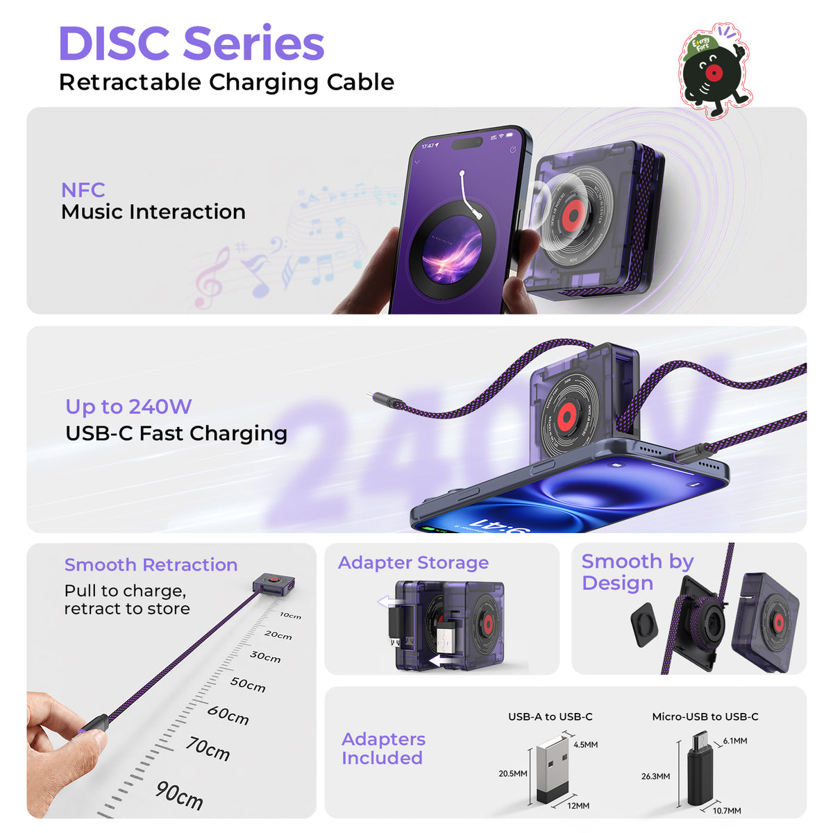 DISC Series retractable cable features overview