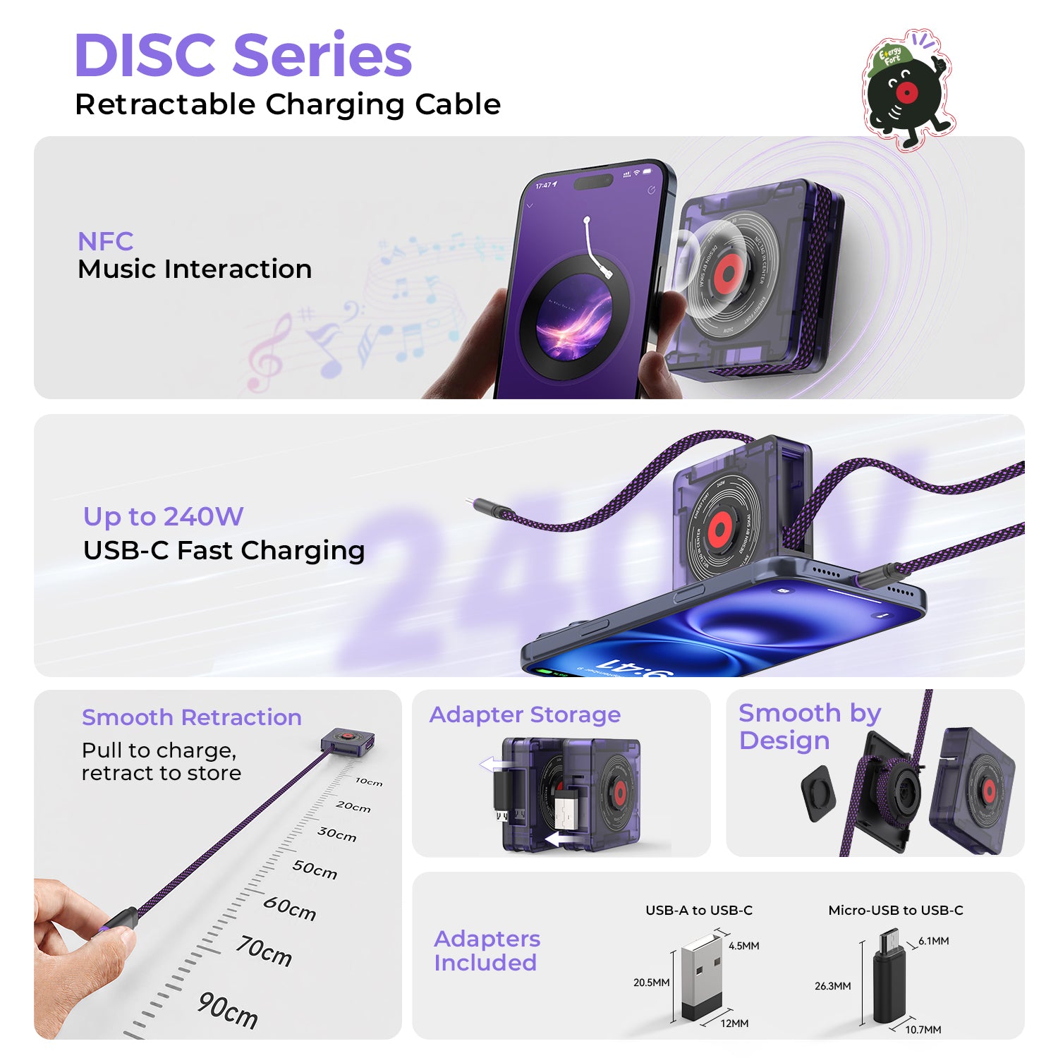 DISC Series retractable cable features overview
