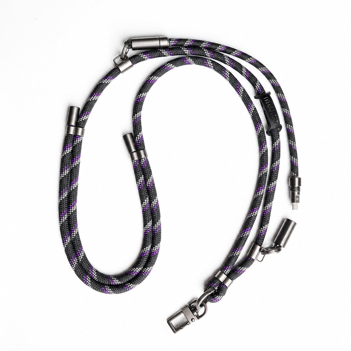 EnergyFort adjustable phone lanyard with detachable 30cm USB-C charging cable